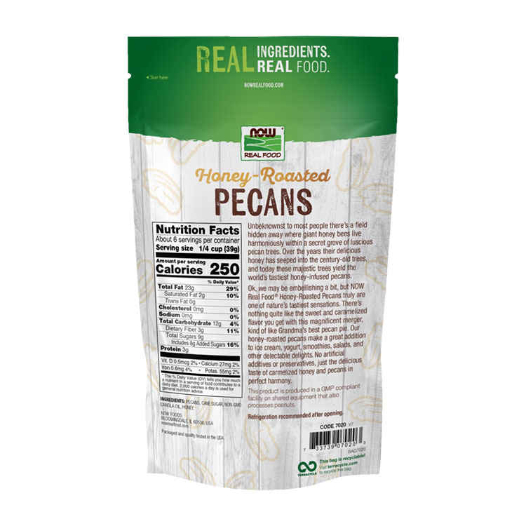 �ʥ��ա��� �ϥˡ� �������� �ԡ�����ʥå� 227g (8 OZ) NOW Foods Honey Roasted Pecans �������ϥˡ�