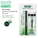 ナウフーズ オーガニック ティーツリー エッセンシャルオイルブレンド ロールオン 10ml (1 / 3 fl oz) NOW Foods Tea Tree Essential Oil Blend Organic Roll-On 天然 精油 アロマ