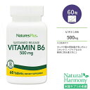 ネイチャーズプラス ビタミン B6 500mg サステンドリリース タブレット 60粒 NaturesPlus Vitamin B6 500mg Sustained Release Tablets ピリドキシン