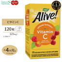 ネイチャーズウェイ アライブ！ オーガニック ビタミンC ベジタリアンカプセル 120粒 Nature 039 s Way Alive！Organic vitamin C アセロラ 100