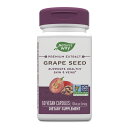 ネイチャーズウェイ グレープシードエキス (95%ポリフェノール) 100mg カプセル 60粒 Nature's Way Grape Seed サプリメント ブドウ種子