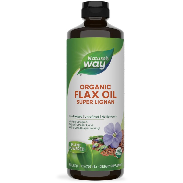 ネイチャーズウェイ オーガニック液体亜麻オイルスーパーリグナン 705ml (24floz) 47回分 Nature's way..