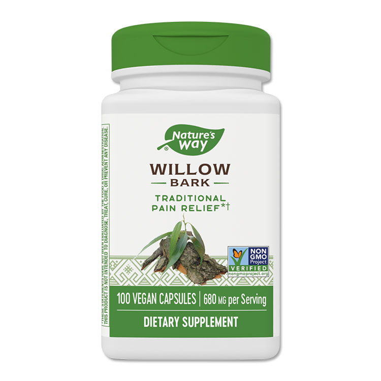 ネイチャーズウェイ ウィローバーク 800mg ベジタリアンカプセル 100粒 Nature's Way Willow Bark 柳の樹皮 ヤナギ樹皮 ハーブ ジョイントサポート【お取り寄せ商品】【合わせて買いたい】