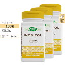 3個セット Nature 039 s Way イノシトール 500mg 100粒 カプセル ネイチャーズウェイ Inositol 500mg 100capsules 3bottles set