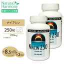 [2個セット] ソースナチュラルズ ナイアシン 250mg 250粒 Source Naturals Niacin 250mg 250Tablets ダイエット・健康 健康 ビタミン類 ナイアシン配合