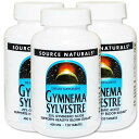 3個セット ソースナチュラルズ ギムネマシルベスタ (ギムネマ酸25 ) 450mg 120粒 Source Naturals Gymnema Sylvestre 450mg 120tablet