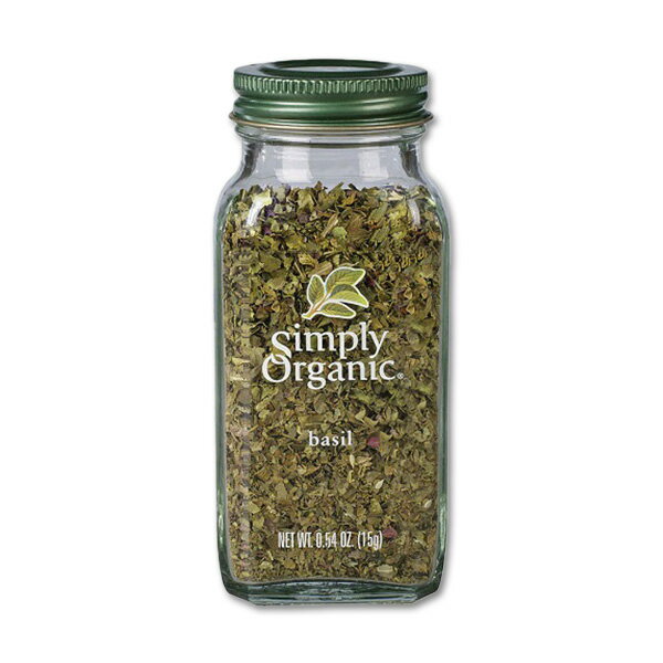 Simply Organic Basil 0.54 oz (15g) ץ꡼˥å Х 15g ˥å ӡ ͭ ʼ  ꥫ ֥ͭ̾ ƹ