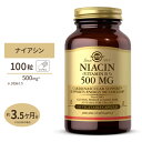 ナイアシン（ビタミンB3）500mg 100粒入り Solgar（ソルガー）