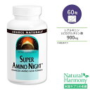 \[Xi`Y X[p[A~miCg 60 ^ubg Source Naturals Super Amino Night Tvg AMj Ij` W r^~ ~l