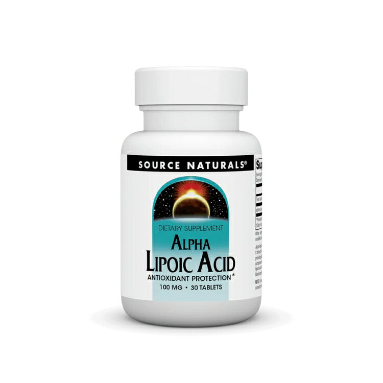 【ポイントUP★1日0時-12日9時】ソースナチュラルズ アルファリポ酸 100mg 30粒 Source Naturals Alpha Lipoic Acid 100 mg 30 Tablet 【お取り寄せ商品】【合わせて買いたい】