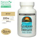 ソースナチュラルズ ガラナエナジャイザー 900mg 100粒 Source Naturals Guarana Energizer 900mg 100tablets その1