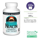 ソースナチュラルズ ナイアシン ビタミンB-3 100mg タブレット 100粒 Source Naturals Niacin Vitamin B-3 Tablets