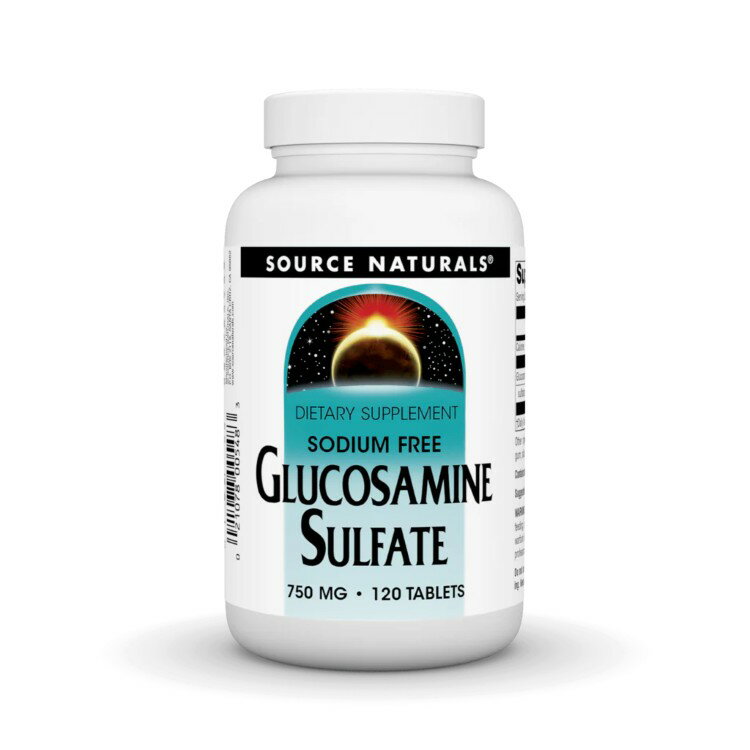 ソースナチュラルズ グルコサミン硫酸塩 750mg 120粒 Source Naturals Glucosamine Sulfate 750 mg 120..