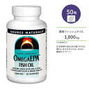 ソースナチュラルズ オメガEPA フィッシュオイル 1,000mg 50粒 ソフトジェル Source Naturals Omega EPA Fish Oil 50 Softgels 魚油