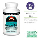 \[Xi`Y MR24 60mg ^ubg 30 Source Naturals Ginkgo-24 Tablets C`Et  C`EtGLX t{mCh