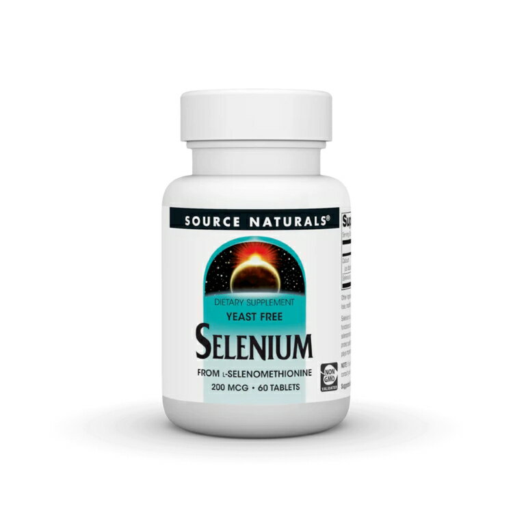 ソースナチュラルズ セレン 酵母フリー 200mcg 60粒 Source Naturals Selenium Yeast Free 200 mcg 60 ..