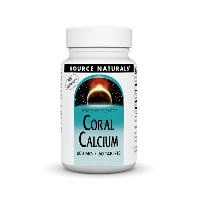 ソースナチュラルズ コーラルカルシウム 600mg 60粒 Source Naturals Coral Calcium 600 mg 60 Tablet ..