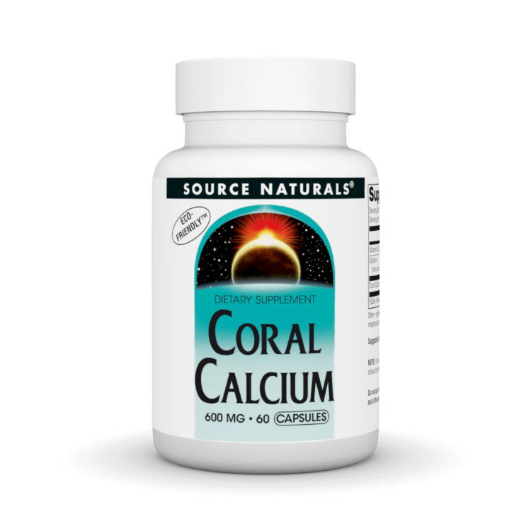 ソースナチュラルズ コーラルカルシウム 600mg 60カプセル Source Naturals Coral Calcium 600 mg 60 C..