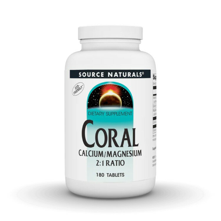 Source Naturals Coral Calcium/Magnesiumは環境に優しく、化石化した（死んだ）サンゴから採取されており、生きているサンゴに害を与えません。