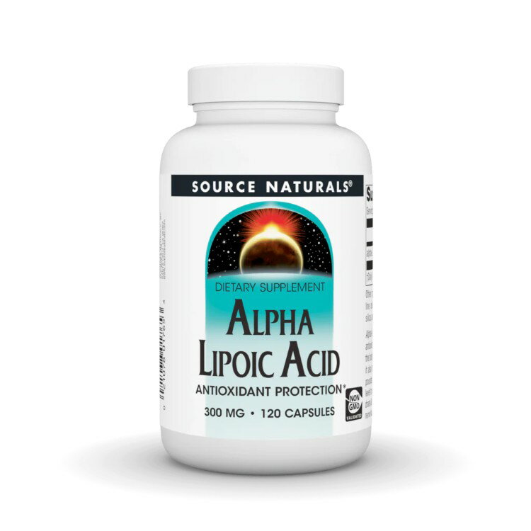 【ポイントUP★1日0時-12日9時】ソースナチュラルズ アルファリポ酸 300mg 120カプセル Source Naturals Alpha Lipoic Acid 300 mg 120 Capsule 【お取り寄せ商品】【合わせて買いたい】