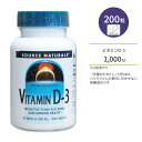 \[Xi`Y r^~D-3 1000IU (25mcg) 200 ^ubg Source Naturals Vitamin D-3 Tablets Tvg r^~ r^~D3 r^~Tv T|[g {[wX