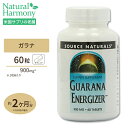 ソースナチュラルズ ガラナ エナジャイザー 900mg 60粒 Source Naturals Gurarana Extract 900mg 60Tablets その1