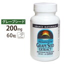 \[Xi`Y O[vV[hGLX uhEq 200mg 60 Source Naturals Grape Seed Extract 200mg 60Capsules[ܗL]Tvg OPC |tFm[ AJ