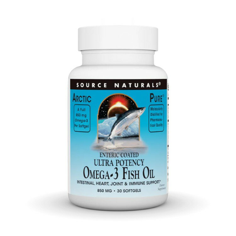 ソースナチュラルズ アークティックピュア ウルトラポテンシー オメガ3フィッシュオイル 腸溶コート 85..