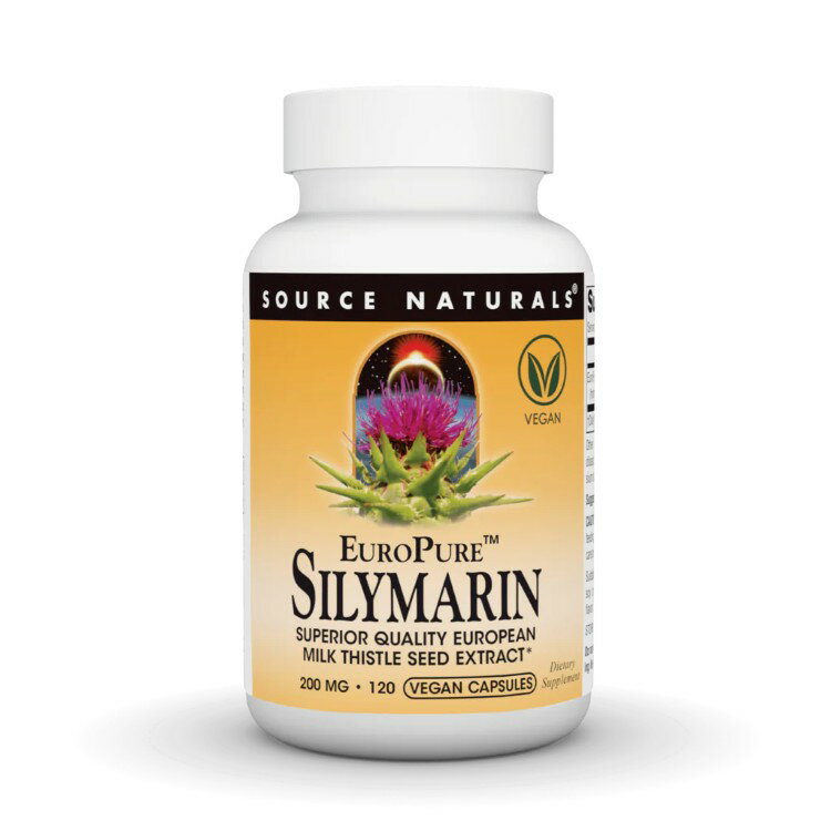 【ポイントUP★1日0時-12日9時】ソースナチュラルズ ユーロピュア シリマリン 200mg 120カプセル Source Naturals EuroPure・Silymarin 200 mg 120 Capsule 【お取り寄せ商品】【合わせて買いたい】