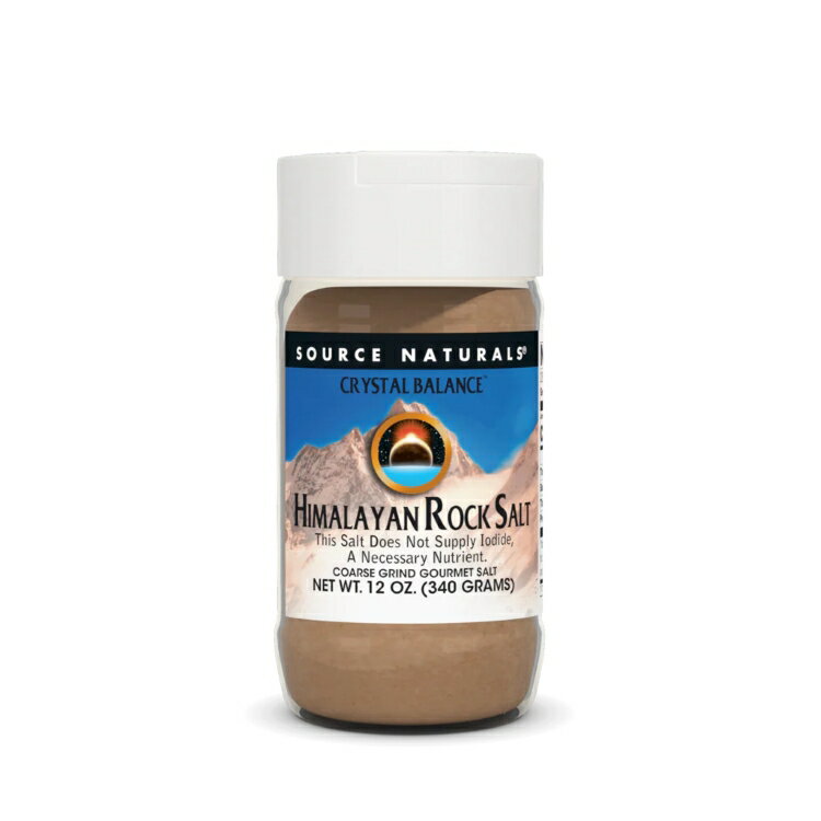 ソースナチュラルズ クリスタルバランス ヒマラヤンロックソルト 荒粒タイプ 340g Source Naturals Cry..