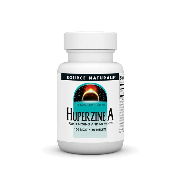 ソースナチュラルズ フペルジンA 100mcg 60粒 Source Naturals Huperzine A 100 mcg 60 Tablet 【お取り寄せ商品】【合わせて買いたい】