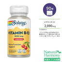 ソラレー ビタミンB-12 2,000mcg 天然チェリー味 トローチ 90粒 Solaray Vitamin B-12 2000mcg