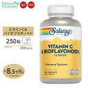 \[ r^~C  oCIt{mCh 500mg xW^uJvZ 250 Solaray Vitamin C & Bioflavonoids 1:1 VegCap̒ Ǘ N b ΍ K