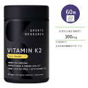 X|[cT[` RRibcICz r^~K2 100mcg 60 \tgWF Sports Research Vitamin K2 as MK7 with Coconut Oil yЂ悱 Tvg