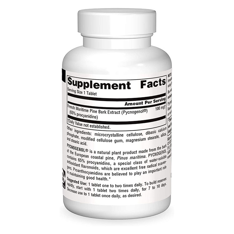 [健康かつ若々しく過ごしたい方に♪]ソースナチュラルズ ピクノジェノール 100mg 90...