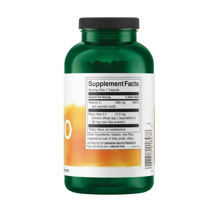 [キレイと元気をサポート！]スワンソン ビタミンC 500mg ローズヒップ配合 カプセ...