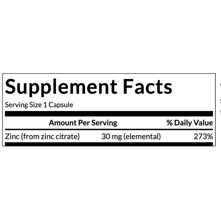 米国サプリ直販のNatural Harmonyのスワンソン プレミアム クエン酸亜鉛 サプリ 30mg 60粒 カプセル Swanson Premium- Zinc Citrate キレート ジンク ミネラル 健康サプリメント 栄養補助食品 海外 アメリカ｜アングル3