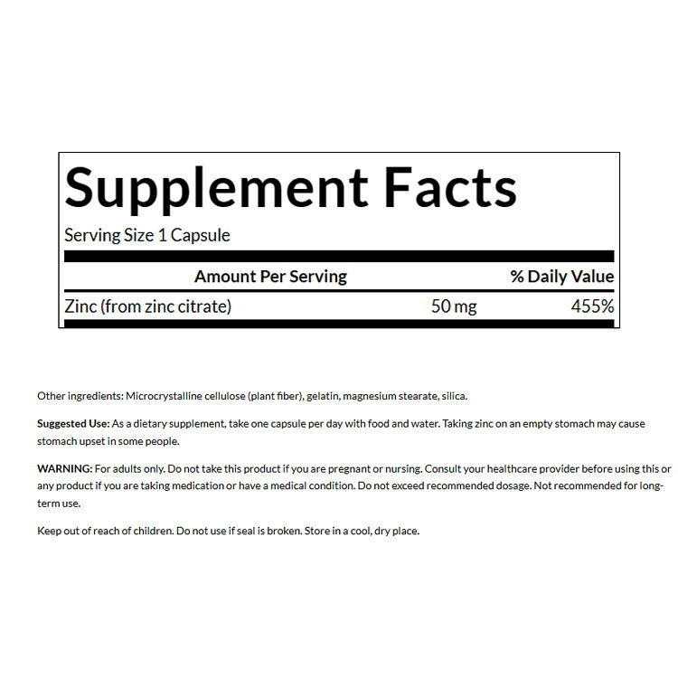 スワンソン クエン酸亜鉛 50mg 60粒 カプセル Swanson Zinc Citrate サプリメント ...