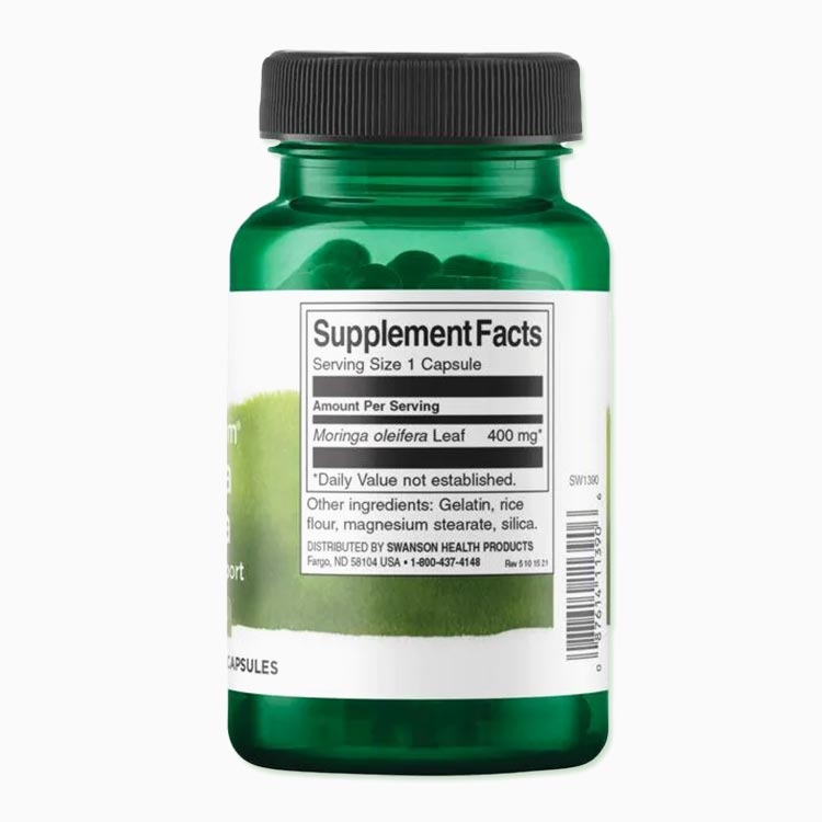【P5倍★10/5-15】スワンソン フルスペクトラムモリンガ 400mg 60粒 Full Spectrum Moringa Oleifera 60caps モリンガ ワサビノキ ハーブ カプセル 健康サプリメント 栄養補助食品 海外 アメリカ harmony-10050742 米国サプリ直販のNatural Harmony サンプル画像3