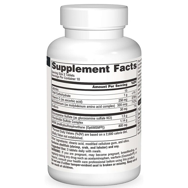 �������ʥ����륺 ���륳���ߥ� & ����ɥ������� ����ץ�å��� with MSM ���֥�å� 30γ Source Naturals Glucosamine Chondroitin Complex with MSM, 30 Tablets ���祤��ȥ��ݡ��� ʣ���Ρڤ����󤻾��ʡۡڹ�碌���㤤������