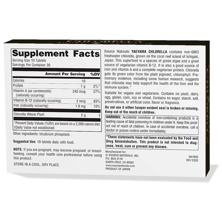 �ڥݥ����UP��1��0��-12��9���ۥ������ʥ����륺 �䥨��� ������� 200mg 300γ ���֥�å� �ܥå������� Source Naturals YAEYAMA CHLORELLA ���ץ���� ���꡼�󥹡��ѡ��ա��� ���� ������ ����ѥ��� �ӥ��ߥ�B12�ڤ����󤻾��ʡ�