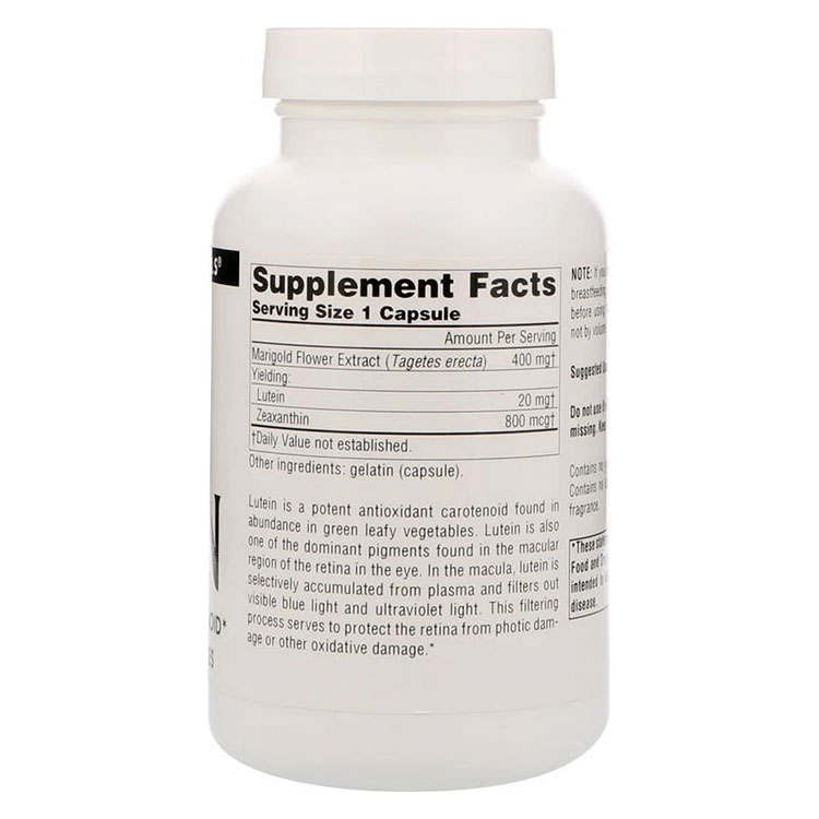 [目の健康を気遣う方に♪]ソースナチュラルズ ルテイン 20mg 120粒 カプセル Source...