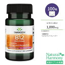 スワンソン ビタミンB12 1,000mcg 葉酸配合 100粒 チュアブル ストロベリーフレーバー Swanson Vitamin B12 with Folate Sugar-Free Strawberry サプリ 健康維持 栄養補助 生活習慣