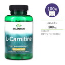 スワンソン L-カルニチン サプリ 500mg 100粒 Swanson L-Carnitine 500mg 100tab