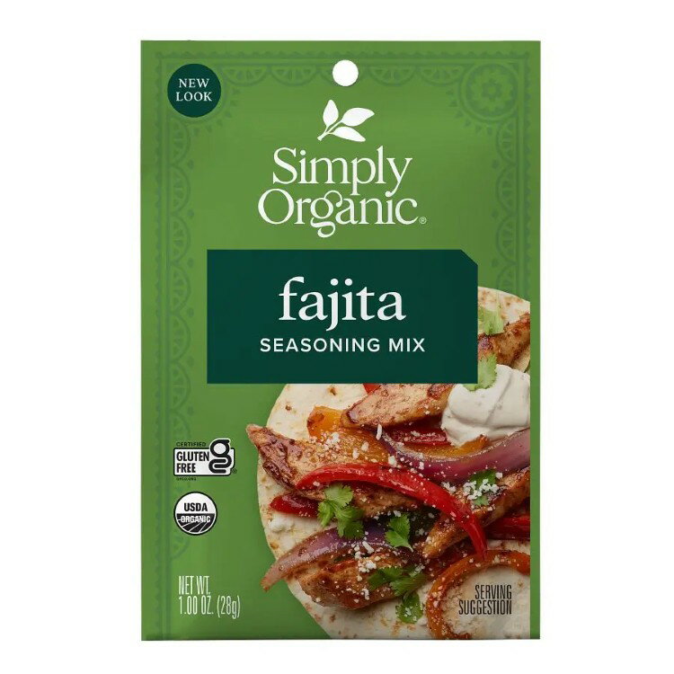 【ポイントUP★3日20時-】シンプリーオーガニック ファヒータシーズニングミックス 28g Simply Organic Fajita Seasoning Mix 1.0 oz. 【お取り寄せ商品】