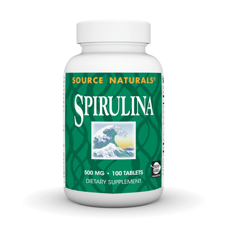 ソースナチュラルズ スピルリナ 500mg 100粒 Source Naturals Spirulina 500Mg 100...