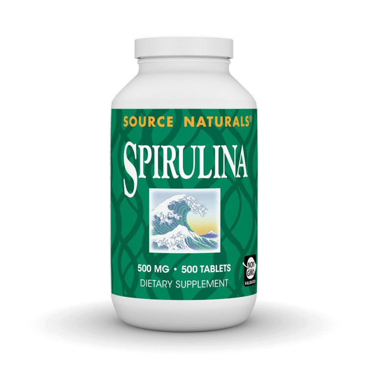ソースナチュラルズ スピルリナ 500mg 500粒 Source Naturals Spirulina 500Mg 500...