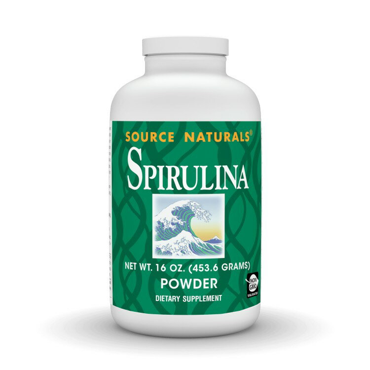 ソースナチュラルズ スピルリナ パウダー 約454g Source Naturals Spirulina Powde...