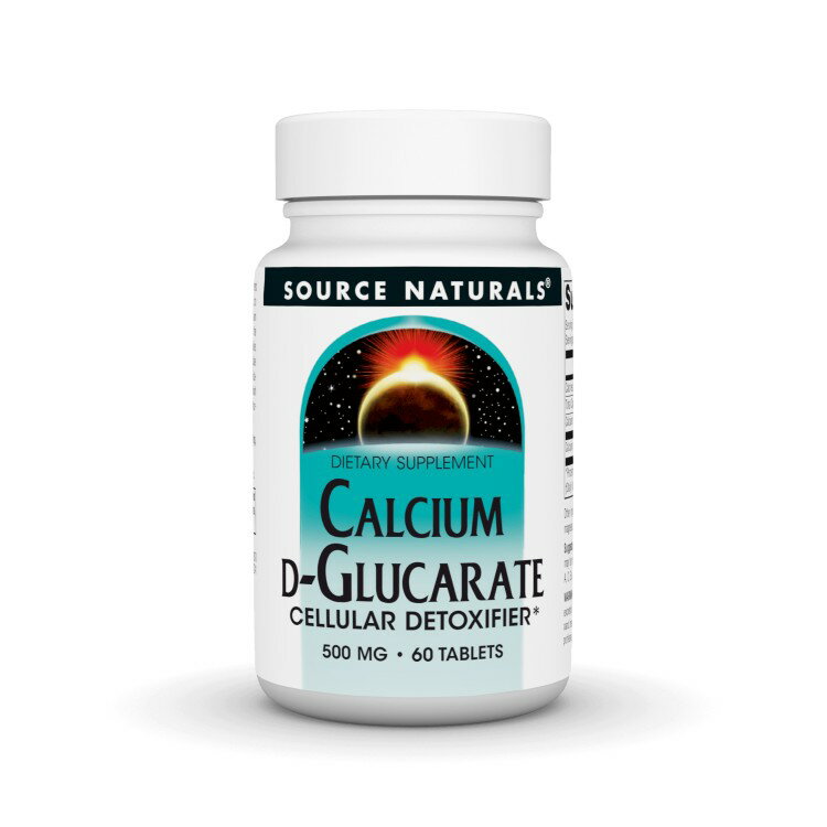 ソースナチュラルズ カルシウム D-グルカレート 500mg 60粒 Source Naturals Calci...