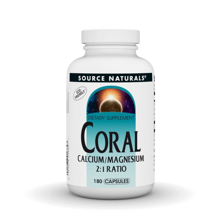 Rakuten - ソースナチュラルズ コーラルカルシウム マグネシウム配合 180カプセル Source Naturals Coral Calcium W/Mag Caps 180C 【お取り寄せ商品】